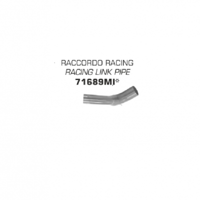 Conector central ARROW no homologado en acero inox. para BENELLI TRK 502 17-20